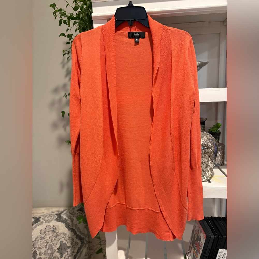 Mossimo Supply Co. Vibrant Orange Women's Cardigan